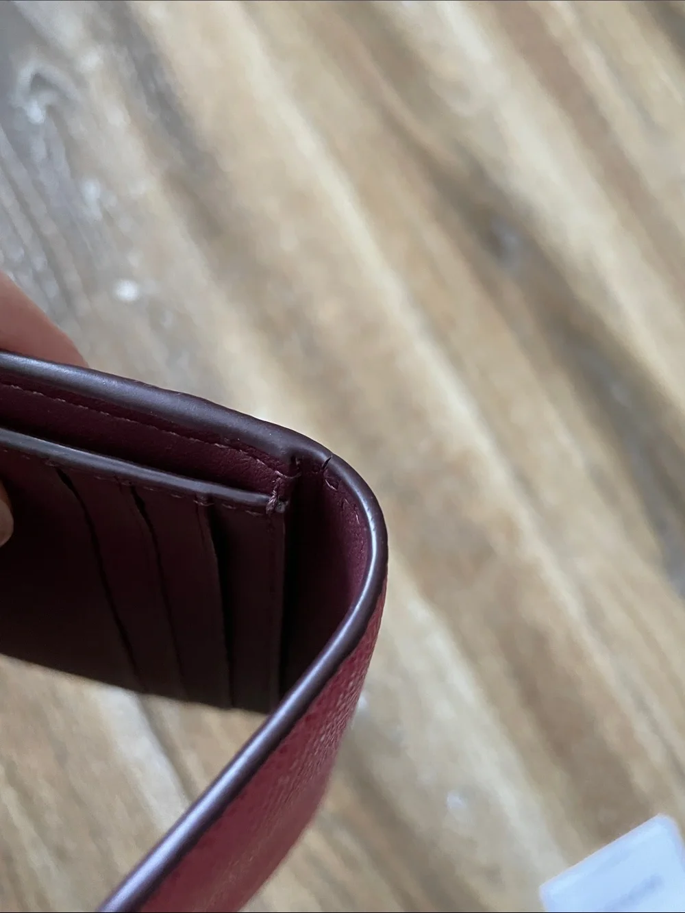Coach Small Wyn Wallet in Watermelon / Brass